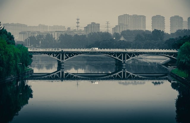 Urban landscape in China showcasing modern cityscape and infrastructure, highlighting China's economic growth and climate action strategies.